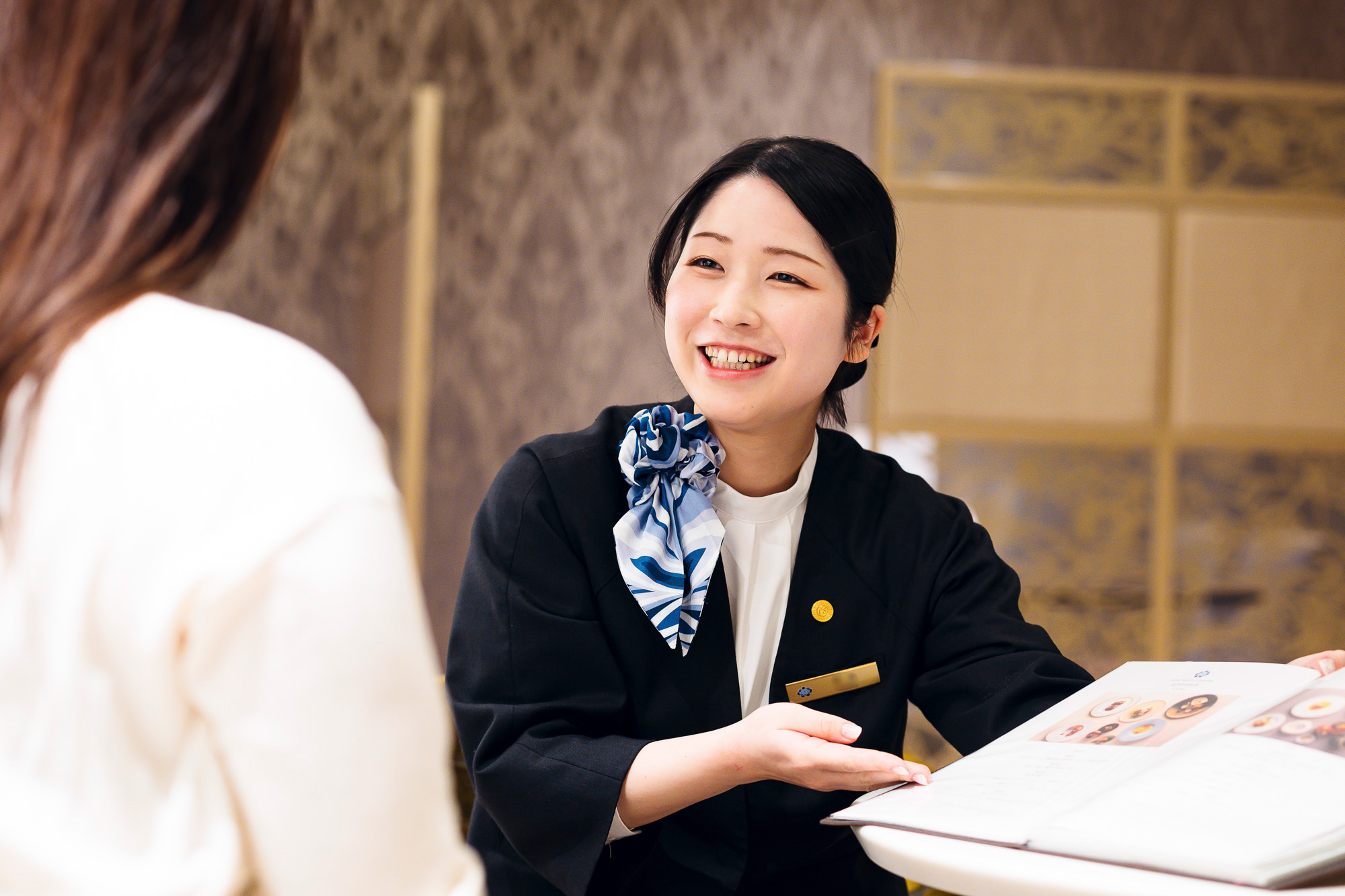 美容室でヘアメイク